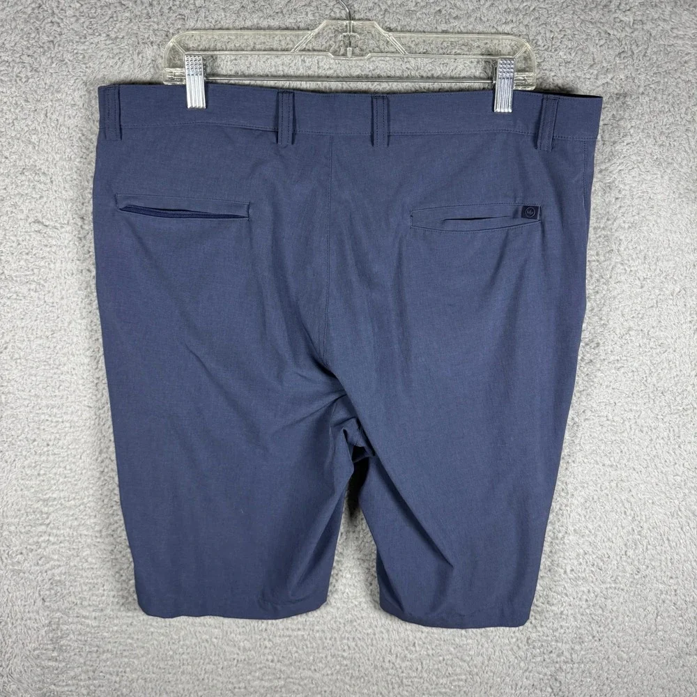 Peter Millar Mens‎ Navy Blue Performance Golf Shorts Size 36 Crown Sport Stretch